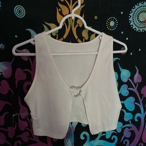 Cute White Crop top <3